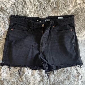 Old Navy High Rise Black Jean Shorts